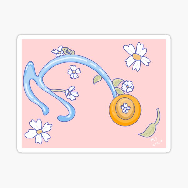 Flower Stethoscope Sticker