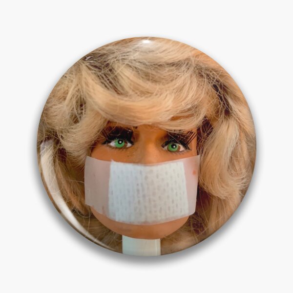 Item preview, Farrah Doll Head Covid 19 PLEASE STAY 6 FEET AWAY  designed and sold by IamRaym.