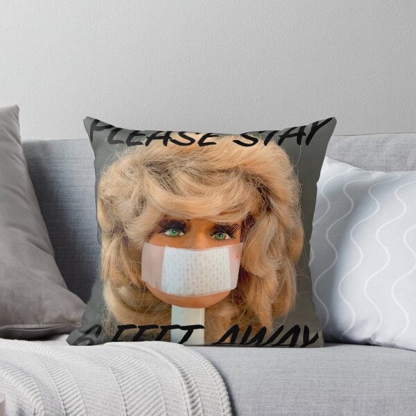 Item preview, Farrah Doll Head Covid 19 PLEASE STAY 6 FEET AWAY  designed and sold by IamRaym.