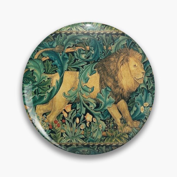 Item preview, GREENERY ,FOREST ANIMALS, LION Antique Tapestry designed and sold by BulganLumini.