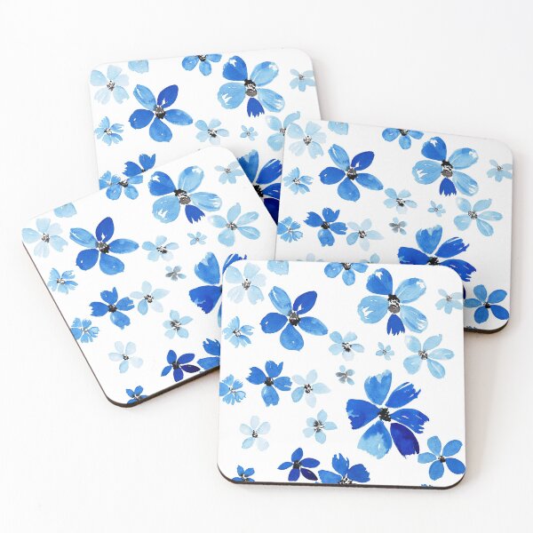 Item preview, Classic Blue Daisy Flowers designed and sold by Vivir Creatividad.