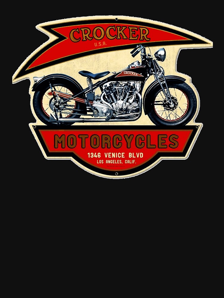 "The Crocker Motorcycles 1346" Tshirt for Sale by terroliyan Redbubble motorcycle tshirts