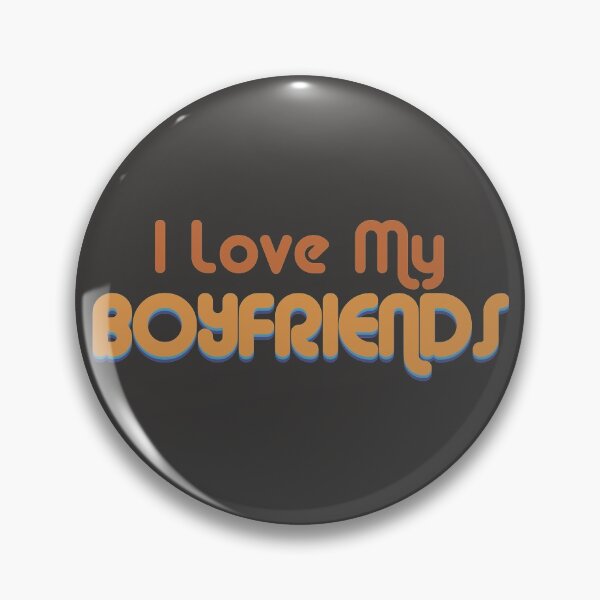 Item preview, I Love My Boyfriends Retro Throuple and Polyamory  designed and sold by BusterRubyXXX.