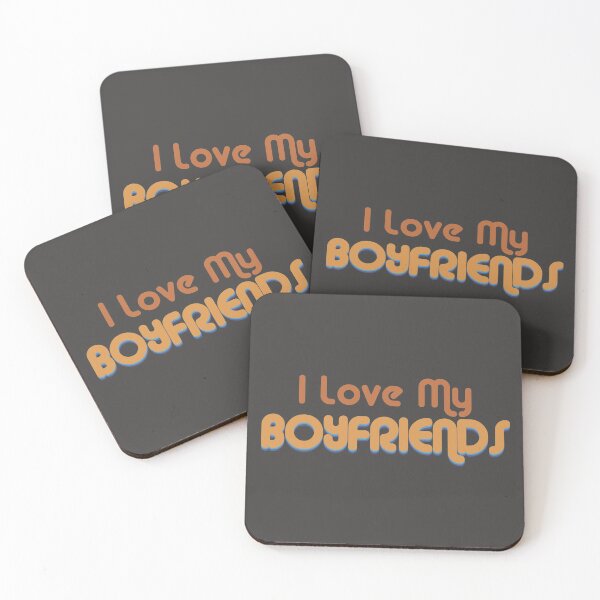 Item preview, I Love My Boyfriends Retro Throuple and Polyamory  designed and sold by BusterRubyXXX.