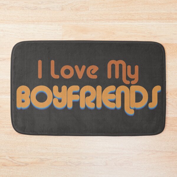 Item preview, I Love My Boyfriends Retro Throuple and Polyamory  designed and sold by BusterRubyXXX.