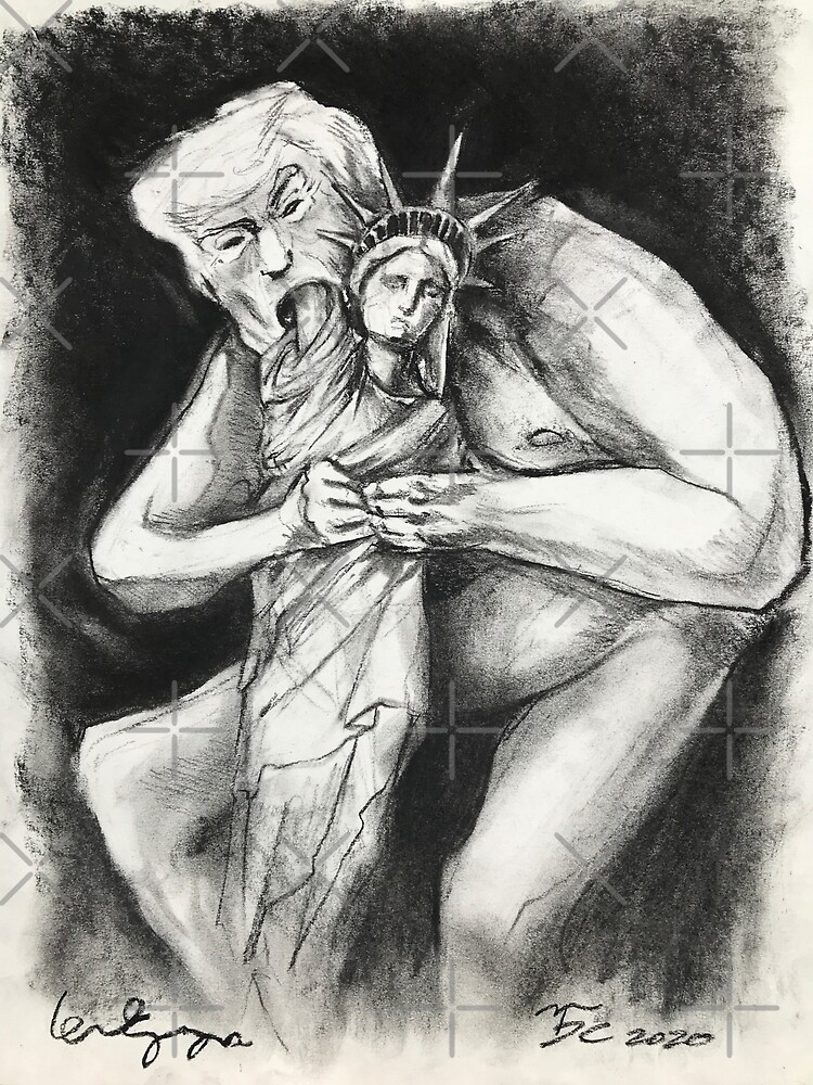 Trump Devours Liberty 2020 Poster by soulchassis