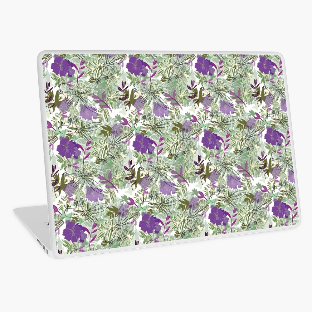 Purple flower Laptop Skin