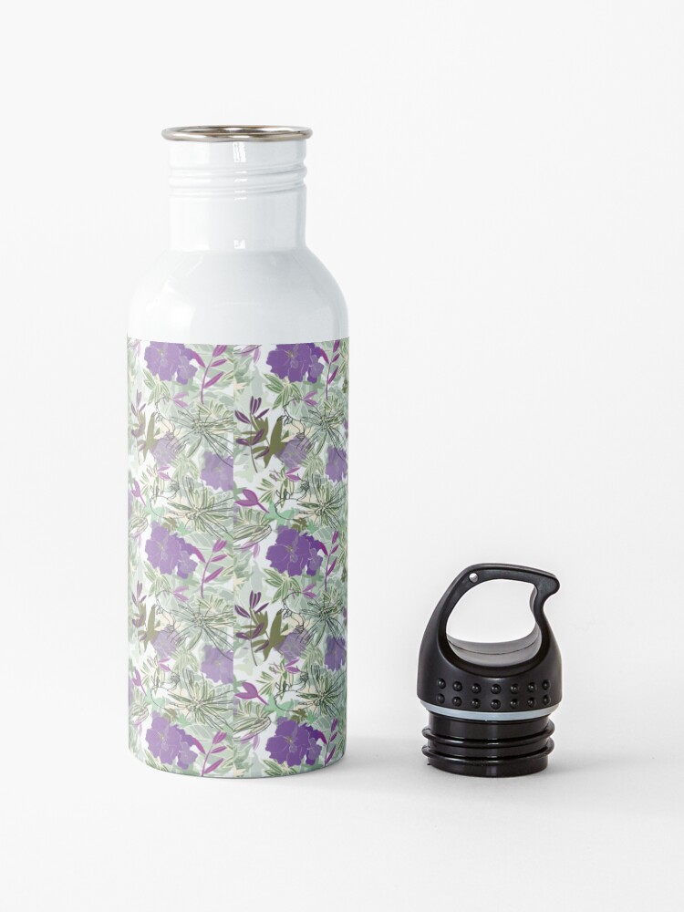 Alternate view of Purple flower Water Bottle