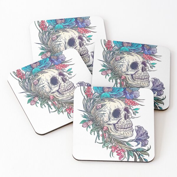 Item preview, Flowers skull designed and sold by NioMan.