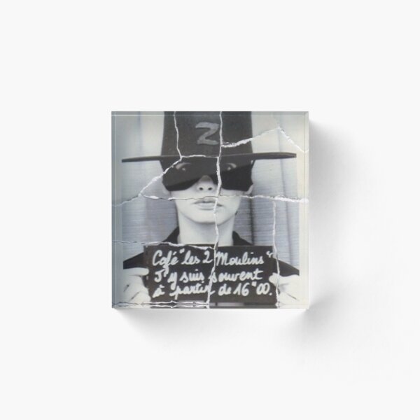 Amelie Photobooth Café des 2 Moulins French Movie Acrylic Block