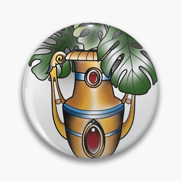 Monstera in bejeweled vase Pin