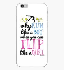 Gymnastik - Flip wie ein Mädchen iPhone-Hülle & Cover