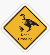 Nene Crossing, Traffic Warning Sign, Hawaii Sticker