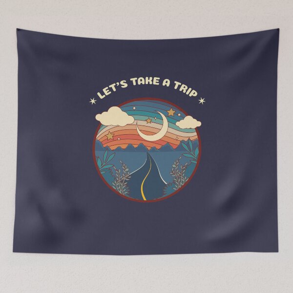 Item preview, Let's Take a Trip T-Shirt, Retro Camper Design, Great Gift For Camping and Hiking Lovers, Vintage Road Trip Design, Camper Van T-shirt designed and sold by RedBoyShop.