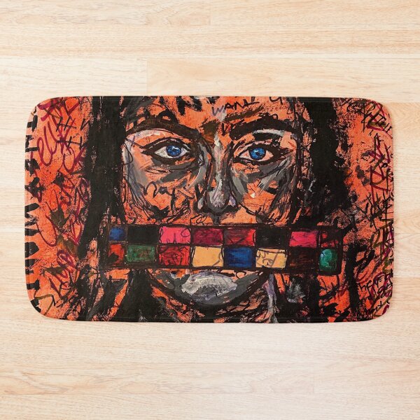 Item preview, censor face,art,girl,face,artwork,graffiti,street art,decor,wall art,canvas,original,mixed media,feminism,contemporary,posters,small,print designed and sold by spacesbydee.