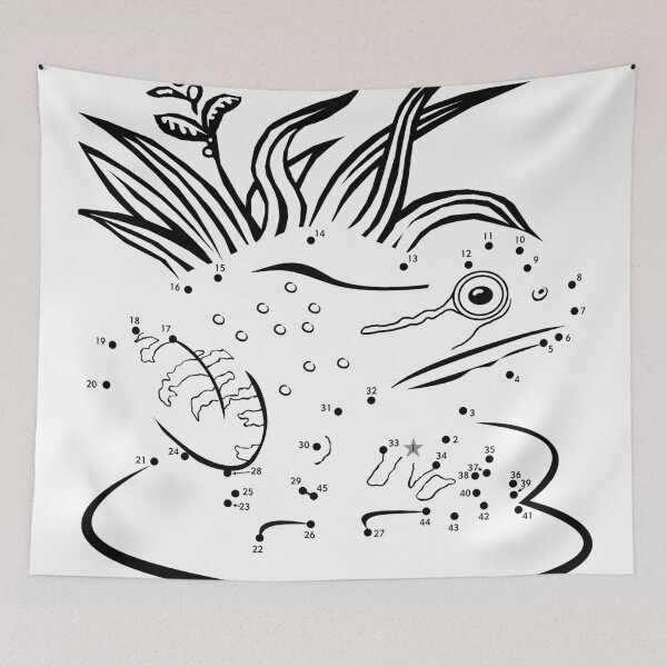 Item preview, Connect The Dots Frog Puzzle Art Childrens Room Decor designed and sold by Stephen Chambers / The Pop Art Factory.