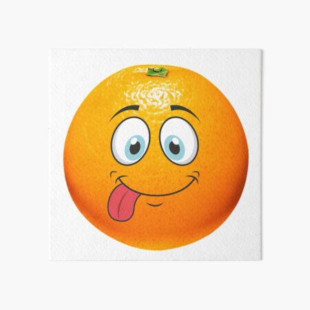 Orange Scared Funny Orange Art Board Print By Badrddin95 Redbubble