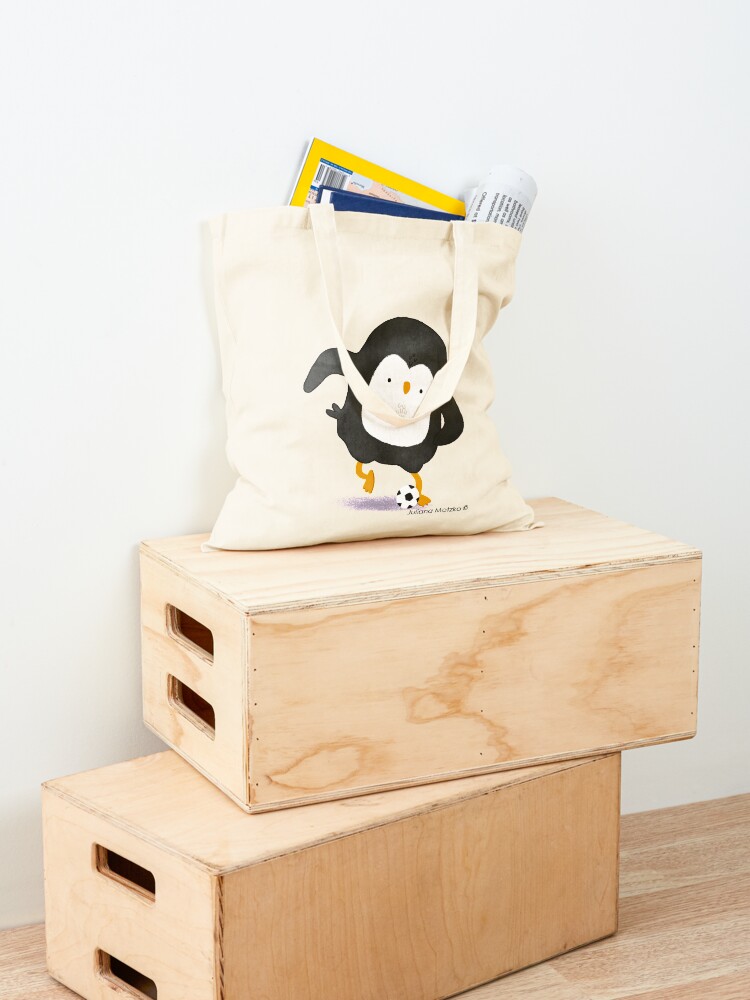 Alternate view of Football Penguin Player Tote Bag