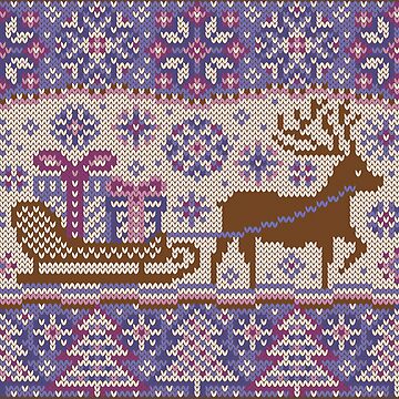 Vorschaubild zum Design Gestricktes Muster Rentier von olgart