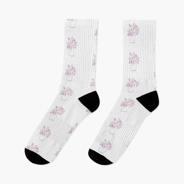 Item preview, Floral Watercolor Vase Outline - Pink Flowers In A Jar Sticker  designed and sold by MysticMagpie.