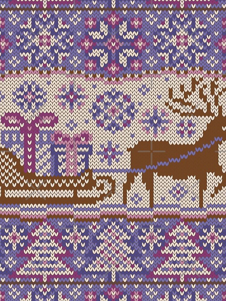 Knitted pattern reindeer by olgart