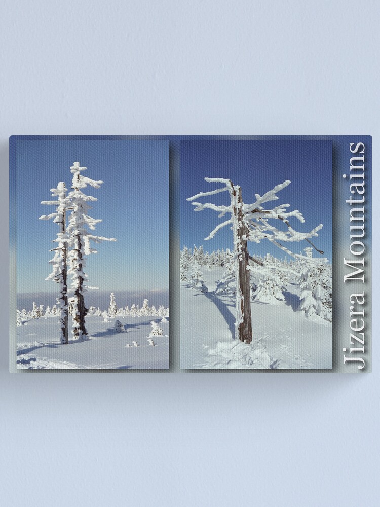Alternate view of A diamond-dust day at the Smrk mountain (diptych) Canvas Print