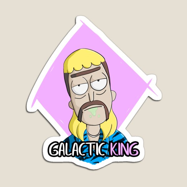 Rick Sanchez becomes Joe Exotic The Tiger King (Rick and Morty) Magnet