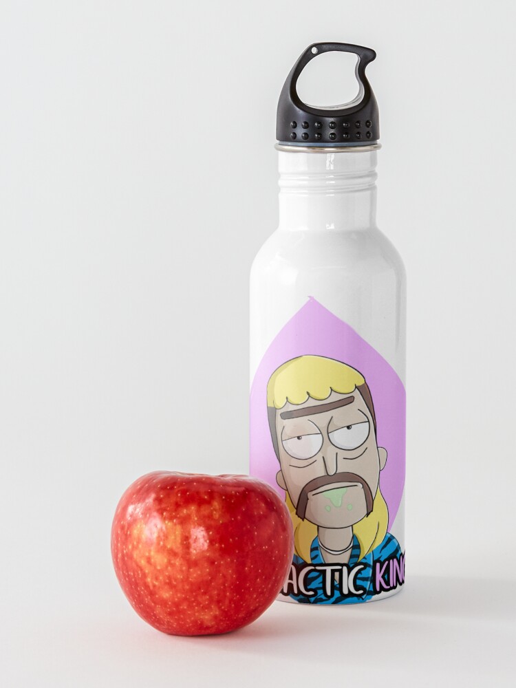 Alternate view of Rick Sanchez becomes Joe Exotic The Tiger King (Rick and Morty) Water Bottle