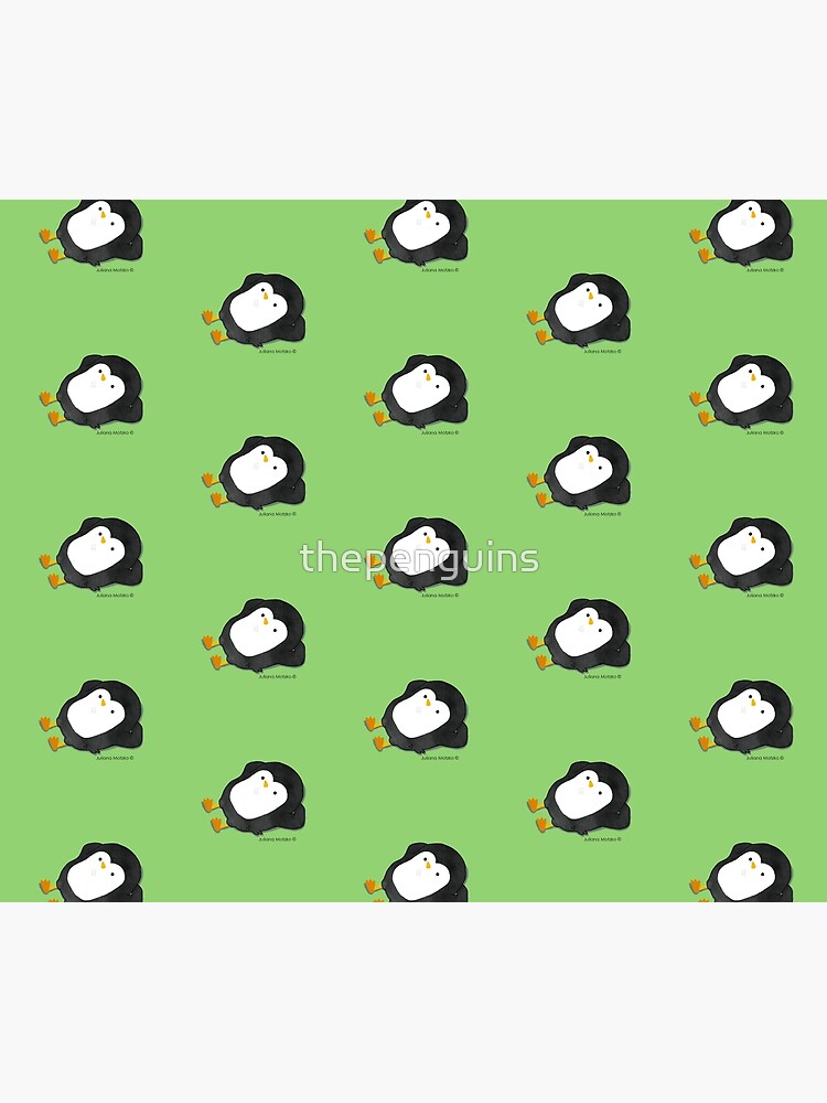 Penguin Laying on the grass by thepenguins