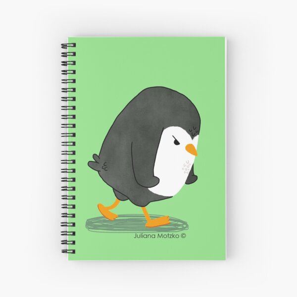 Grumpy Penguin 2 Spiral Notebook