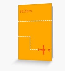 Raiders of the Lost Ark Minimalist Poster Greeting Card
