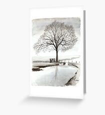 TRANQUIL BEAUTY - AQUAREL Greeting Card