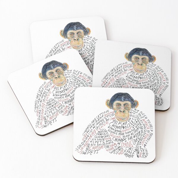 Item preview, Help stop Chimp cruelty  designed and sold by SassieDesign.