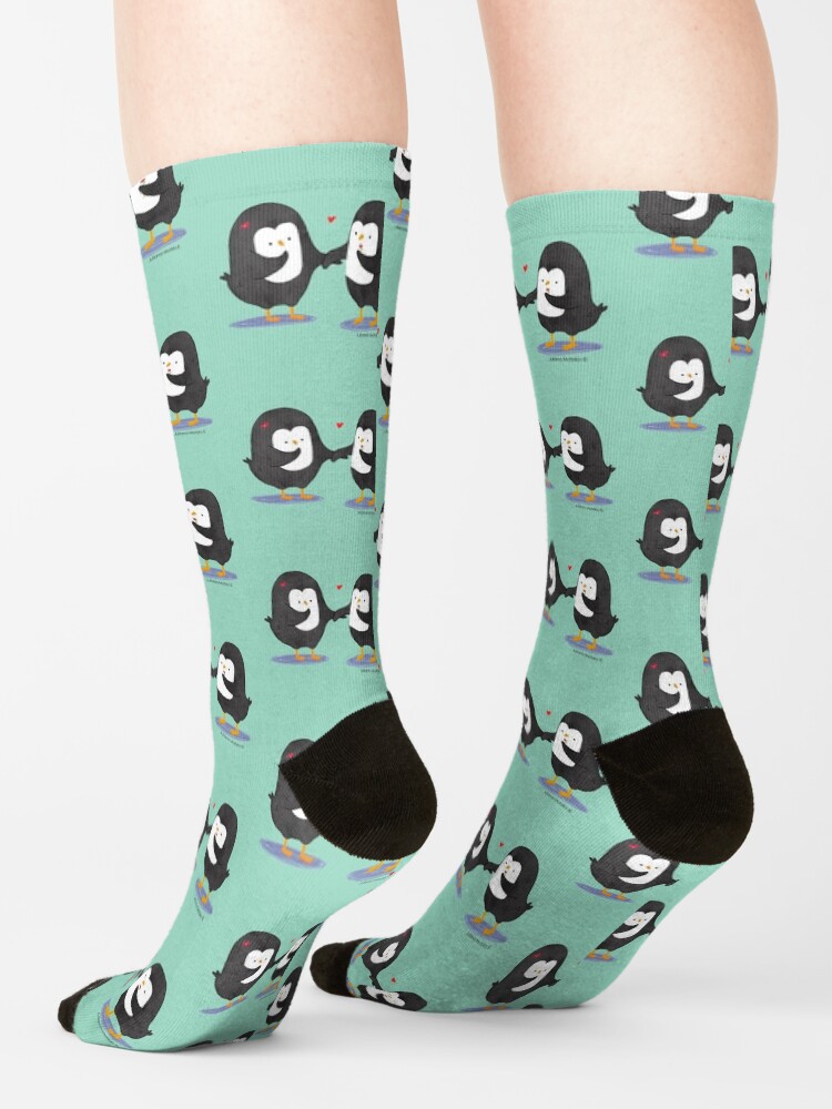 Alternate view of Lovely Penguin Couple Socks
