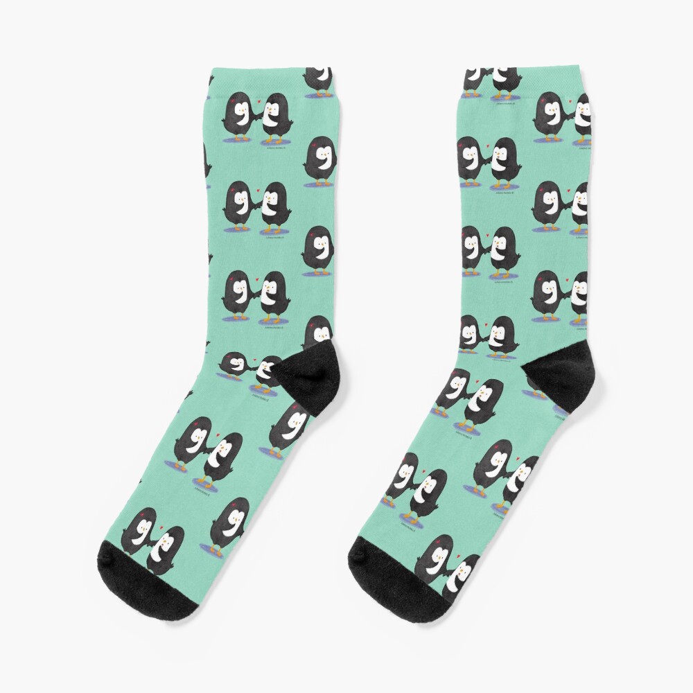 Lovely Penguin Couple Socks