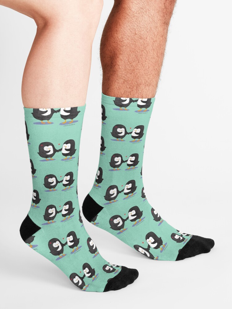 Alternate view of Lovely Penguin Couple Socks