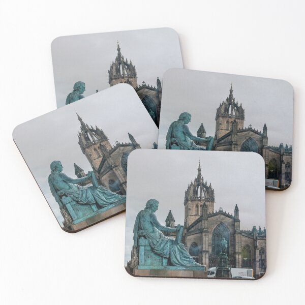 Item preview, Sculpture of David Hume, with the Cathedral of Saint Gil Edinburgh designed and sold by Jevaz.