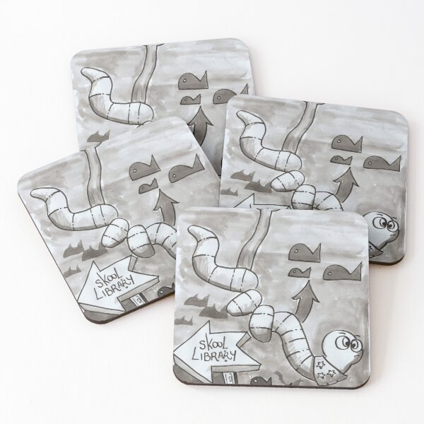 Item preview, Bookworm designed and sold by Kat Dowling Art.