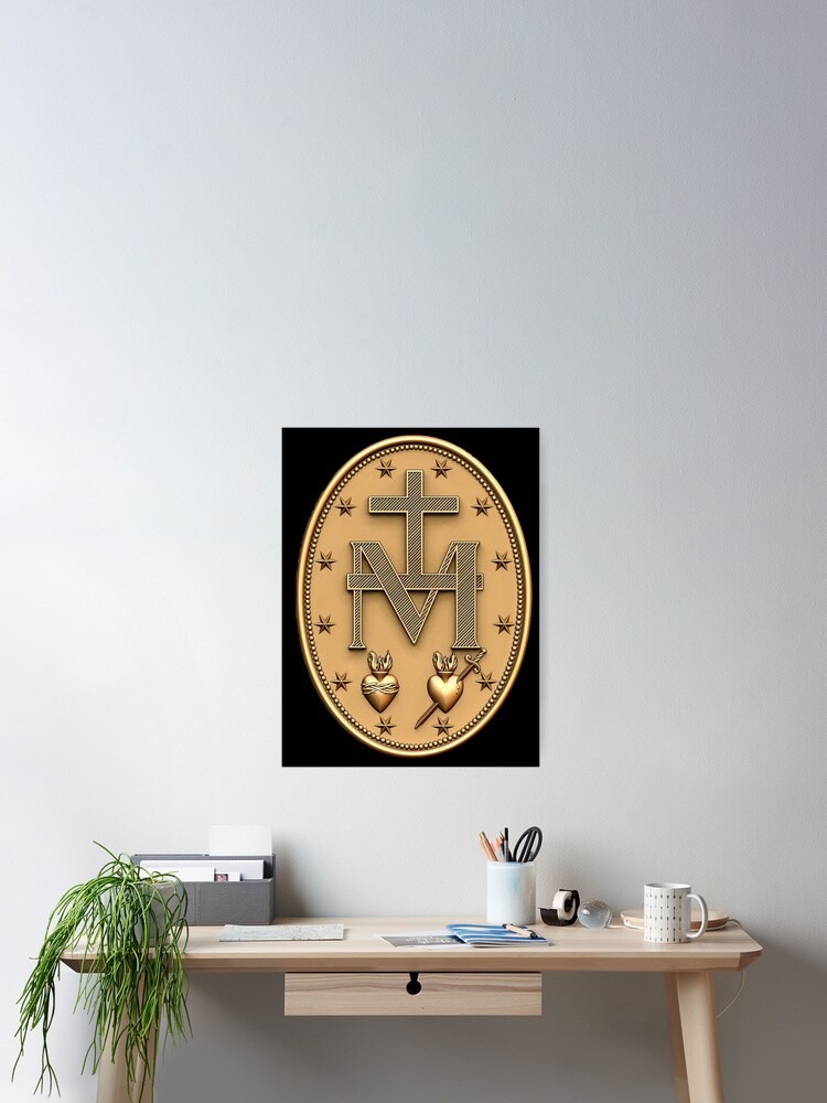 Miraculous Medal T-Shirt Catholic Virgin Mary Sacred Heart Miraculous Medal T-Shirt Catholic Virgin Mary Sacred Heart