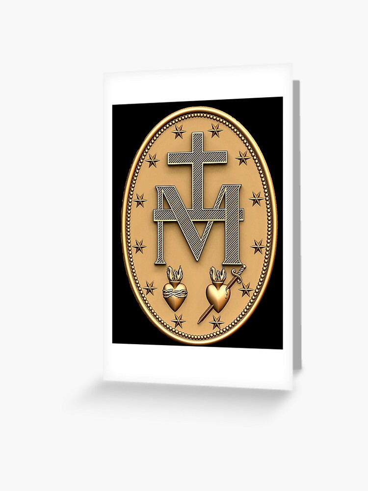 Miraculous Medal T-Shirt Catholic Virgin Mary Sacred Heart Miraculous Medal T-Shirt Catholic Virgin Mary Sacred Heart
