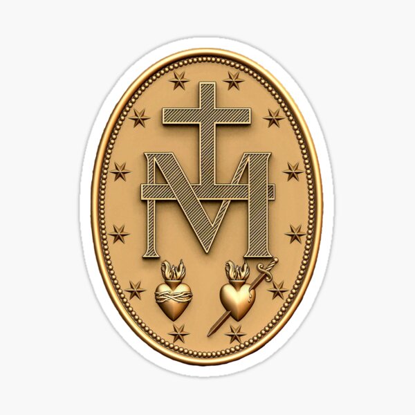Item preview, Miraculous Medal T-Shirt Catholic Virgin Mary Sacred Heart designed and sold by cat poe.