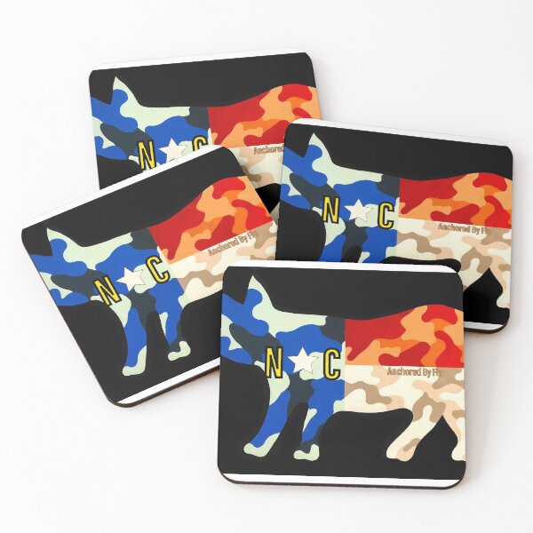 Item preview, Camouflage NC flag PIG designed and sold by barryknauff.