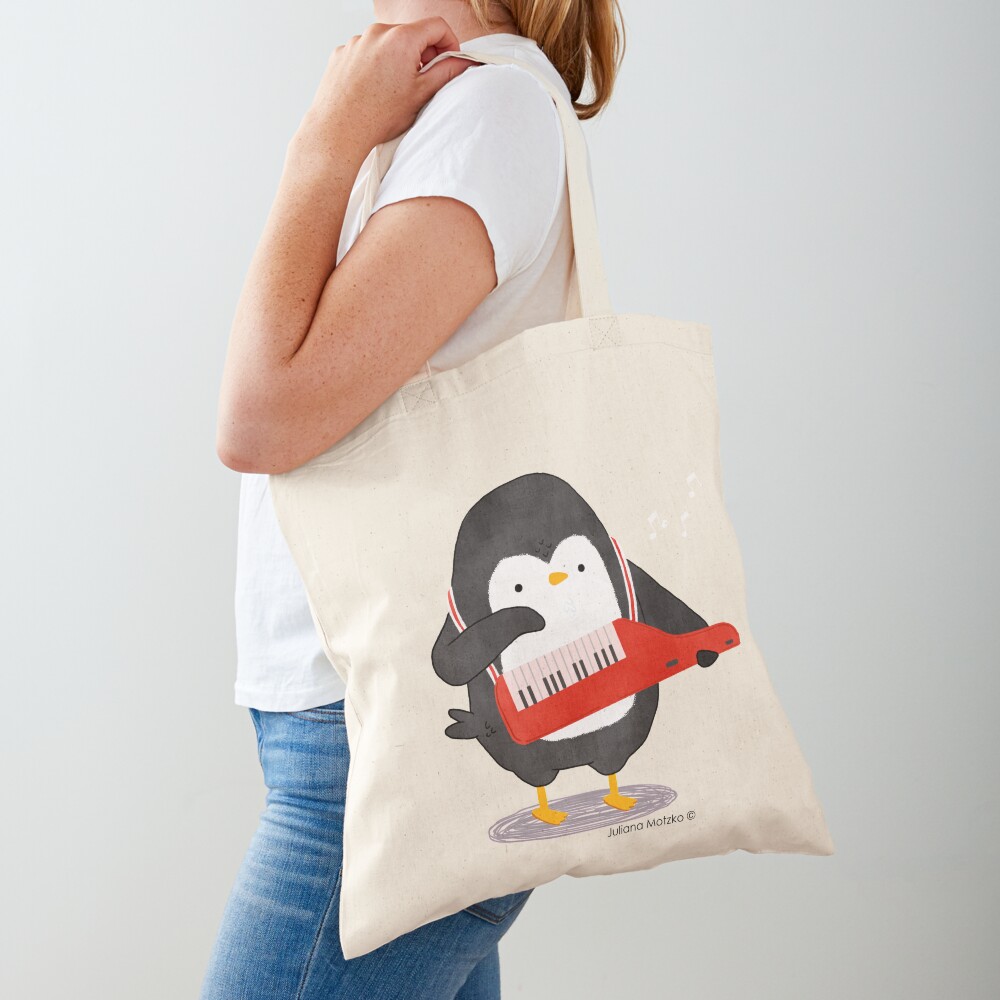 Keyboarder Penguin Tote Bag