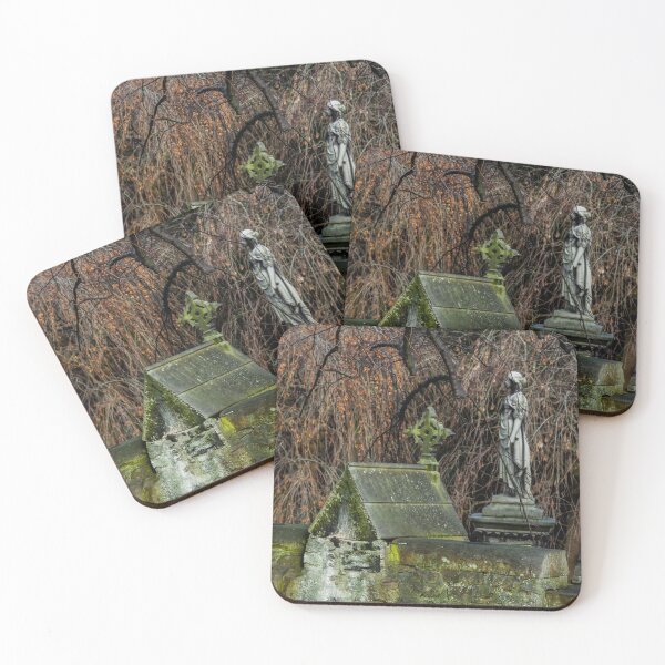 Item preview, Exterior wall of Edinburgh Cemetery with statue and grove inside designed and sold by Jevaz.