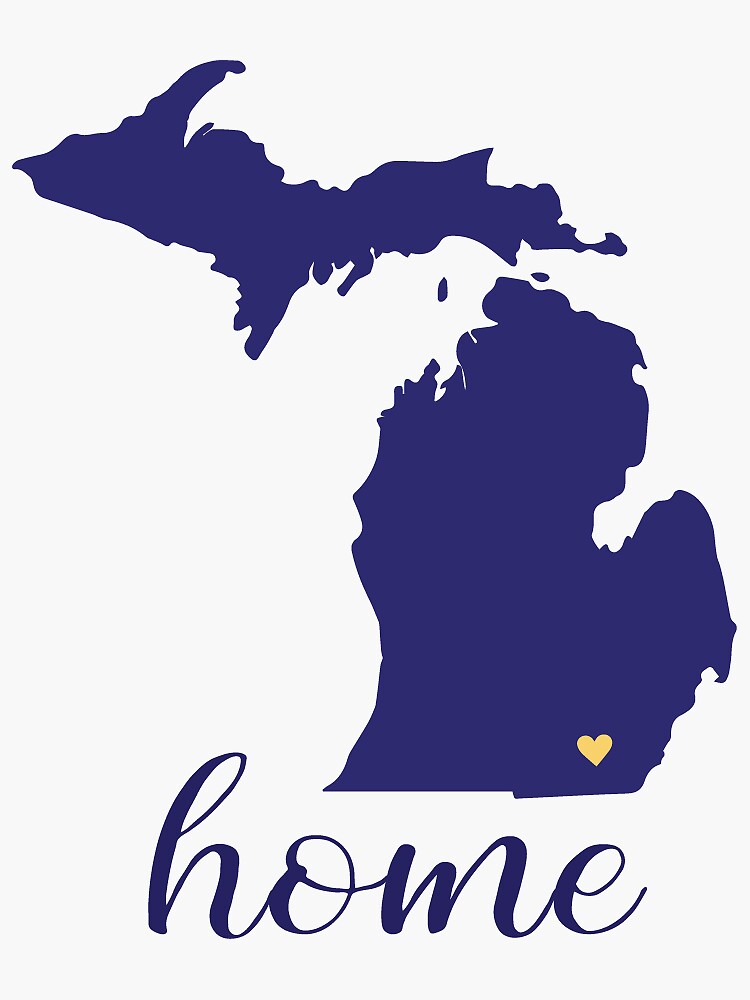 "Blissfield MI Home Sticker" Sticker by elsyej Redbubble