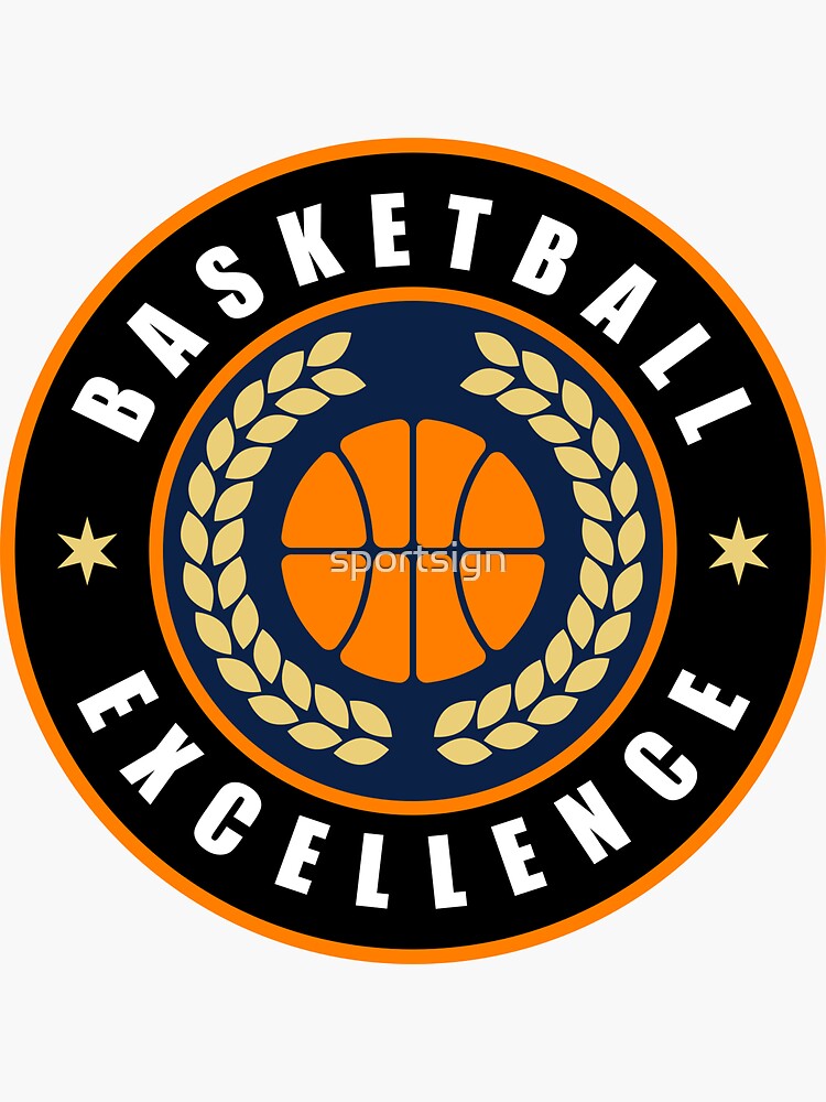 "Basketball Excellence Sports Award" Sticker for Sale by sportsign