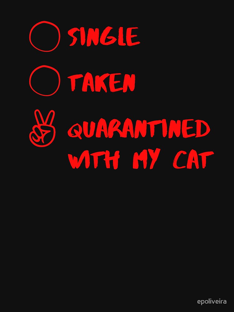 single, taken quarantined with a cat by epoliveira