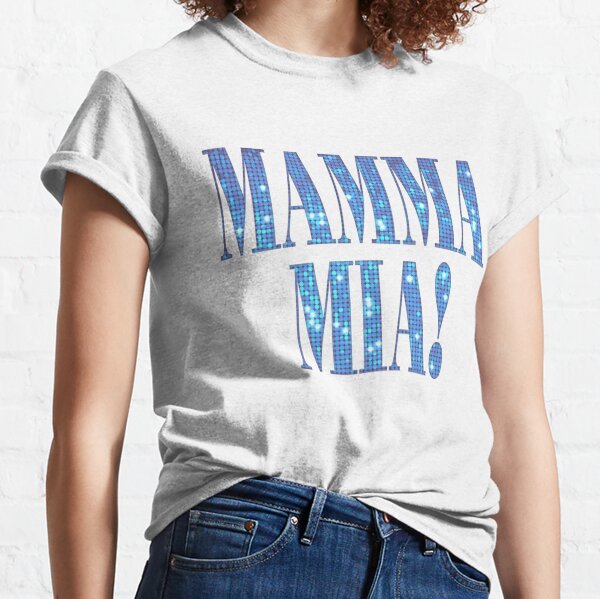 Mamma Mia! the Broadway Musical - Ladies White Logo T-Shirt - Mamma Mia
