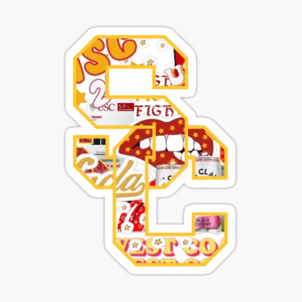 USC Collage Logo Sticker