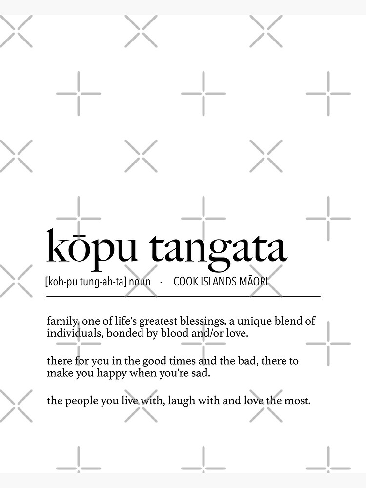 Cook Islands Maori Kopu Tangata (Family) Definition